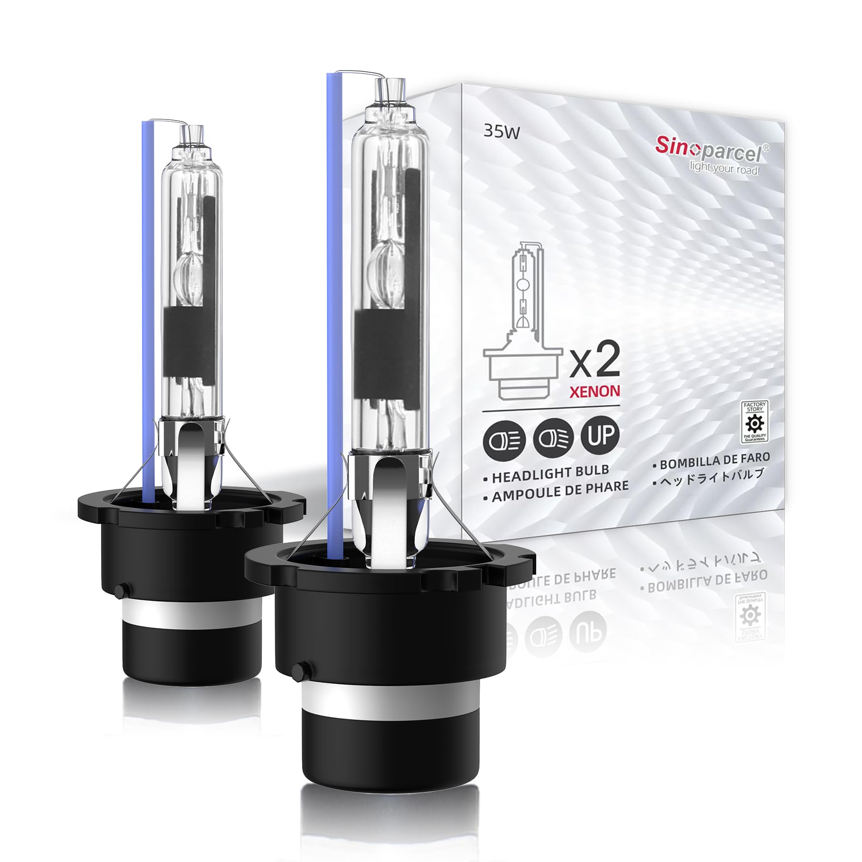 Amazon | Sinoparcel D2R HID ヘッドライト バルブ, 8000K, 35W 12V